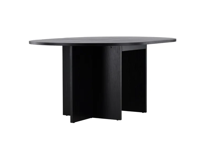 Strada Rektangulært Spisebord 120 cm med Træ- og Valnøddeudseende - Sort - Møbler - Borde - Spisebord og køkkenbord