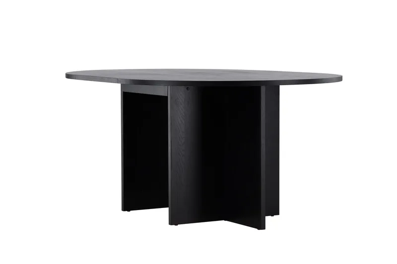 Strada Rektangulært Spisebord 120 cm med Træ- og Valnøddeudseende - Sort - Møbler - Borde - Spisebord og køkkenbord