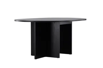 Strada Rektangulært Spisebord 120 cm med Træ- og Valnøddeudseende - Sort - Møbler - Borde - Spisebord og køkkenbord