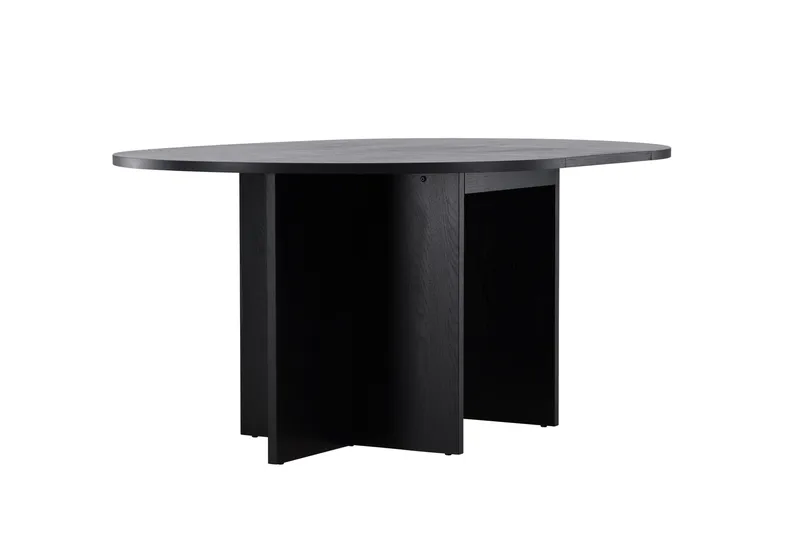 Strada Rektangulært Spisebord 120 cm med Træ- og Valnøddeudseende - Sort - Møbler - Borde - Spisebord og køkkenbord