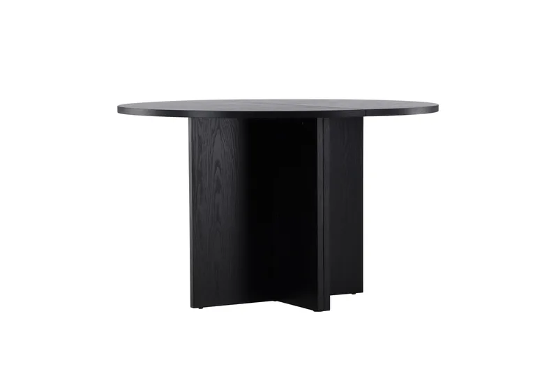 Strada Rektangulært Spisebord 120 cm med Træ- og Valnøddeudseende - Sort - Møbler - Borde - Spisebord og køkkenbord