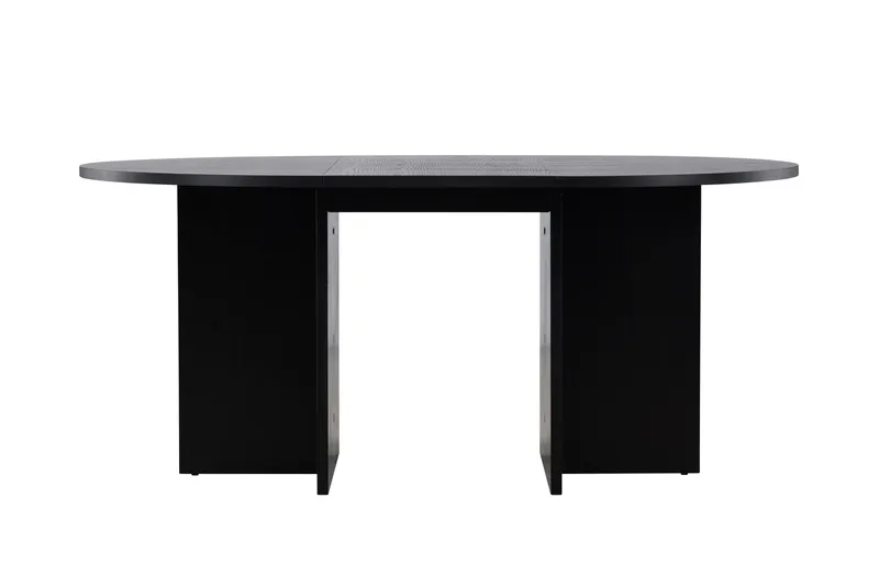 Strada Rektangulært Spisebord 120 cm med Træ- og Valnøddeudseende, Sort