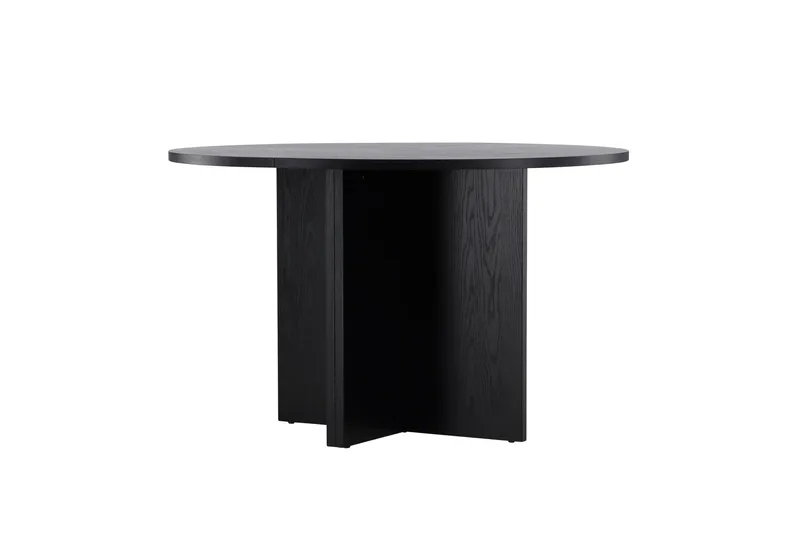 Strada Rektangulært Spisebord 120 cm med Træ- og Valnøddeudseende - Sort - Møbler - Borde - Spisebord og køkkenbord