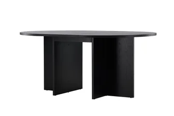 Strada Rektangulært Spisebord 120 cm med Træ- og Valnøddeudseende - Sort - Møbler - Borde - Spisebord og køkkenbord