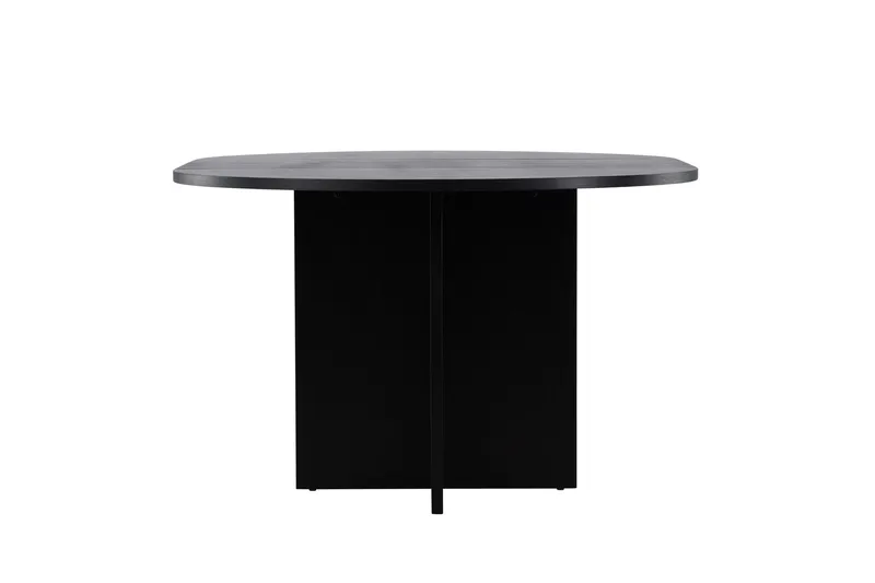 Strada Rektangulært Spisebord 120 cm med Træ- og Valnøddeudseende - Sort - Møbler - Borde - Spisebord og køkkenbord