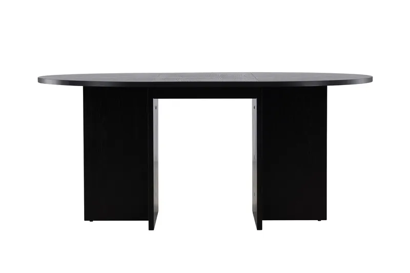 Strada Rektangulært Spisebord 120 cm med Træ- og Valnøddeudseende - Sort - Møbler - Borde - Spisebord og køkkenbord