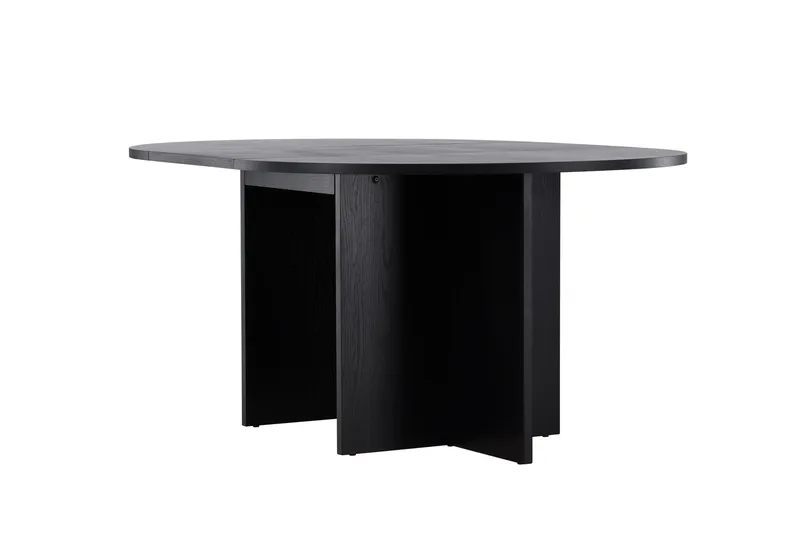 Strada Rektangulært Spisebord 120 cm med Træ- og Valnøddeudseende - Sort - Møbler - Borde - Spisebord og køkkenbord