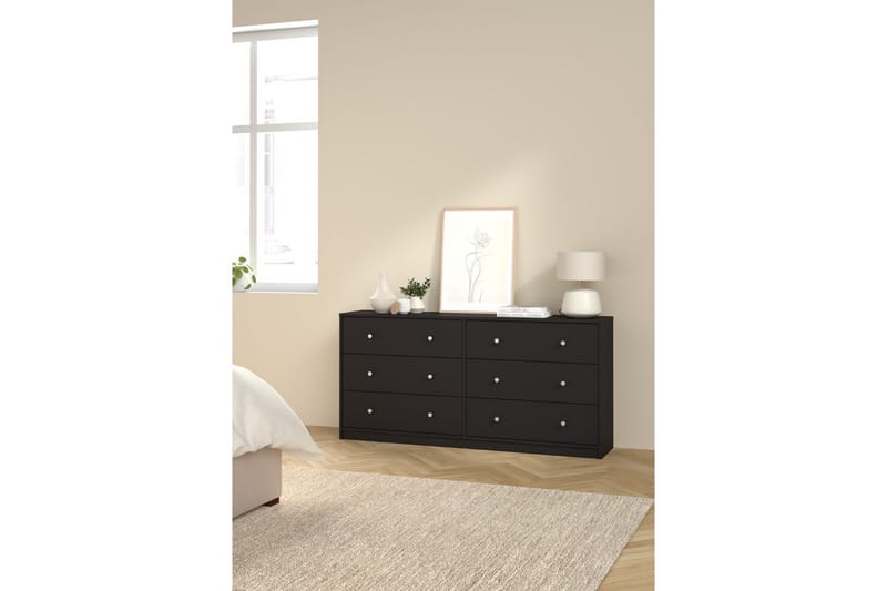 Sundra Sminkebord 143 cm - Sort - Møbler - Borde - Sminkebord & konsolbord