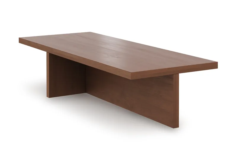 Töreboda Sofabord Rektangulært 120 cm - Mørkebrunt valnøddetræ look - M øbler - Borde - Sofabord