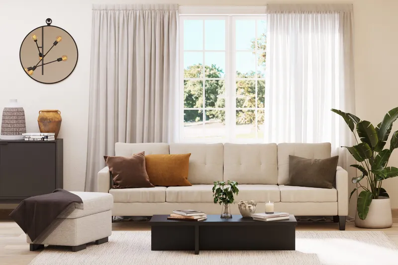 Töreboda Sofabord Rektangulært 120 cm - Mørkebrunt valnøddetræ look - Møbler - Borde - Sofabord