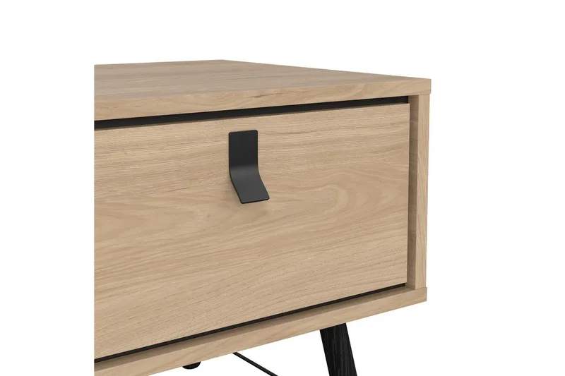 Tadami Rektangulært Sofabord med Skuffe 102 cm i Træ - Beige - Møbler - Borde - Sofabord