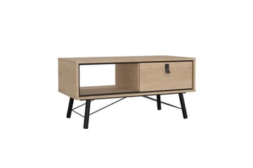 Tadami Rektangulært Sofabord med Skuffe 102 cm i Træ - Beige - Møbler - Borde - Sofabord