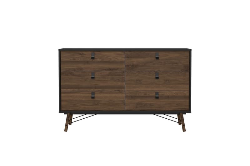 Tadami Sminkebord 150 cm - Sort/Natur - Møbler - Borde - Sminkebord & konsolbord