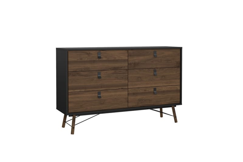 Tadami Sminkebord 150 cm - Sort/Natur - Møbler - Borde - Sminkebord & konsolbord