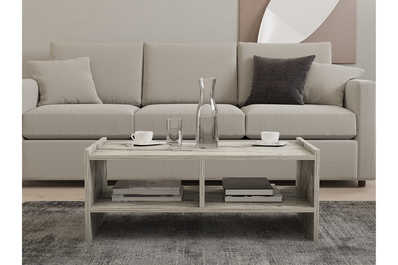 Taharoa Sofabord 90 cm - Hvid Marmor - Møbler - Borde - Sofabord