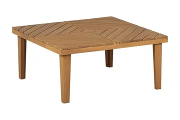 Taviano Sofabord 70x70 cm Kvadratisk - Lysebrun - Havemøbler - Balkon - Balkonmøbler - Altanborde