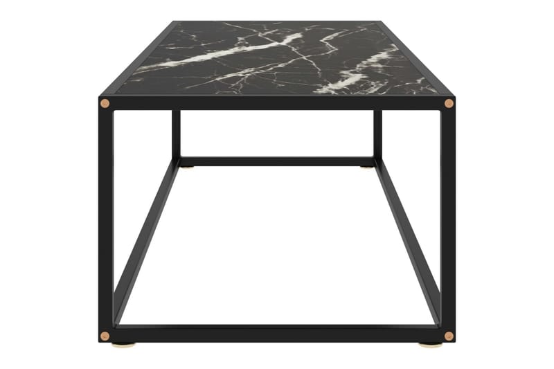 Tebord 120x50x35 cm Marmorglas Sort - Sort - Møbler - Borde - Sofabord