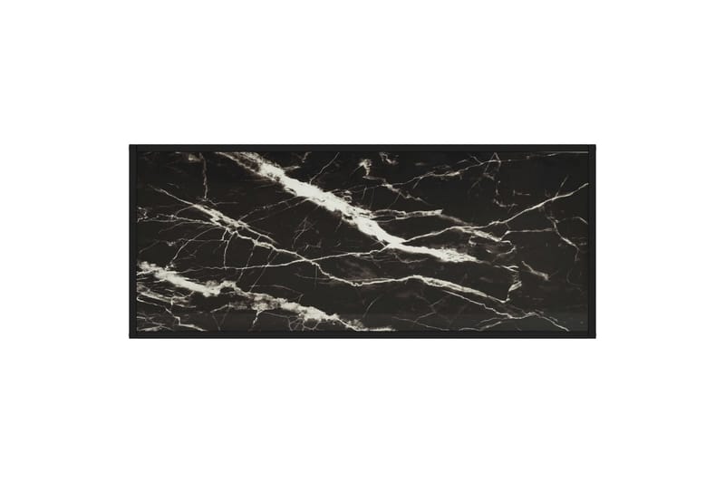 Tebord 120x50x35 cm Marmorglas Sort - Sort - Møbler - Borde - Sofabord