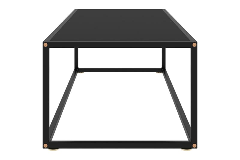 tebord 120x50x35 glas sort - Sort - Møbler - Borde - Sofabord