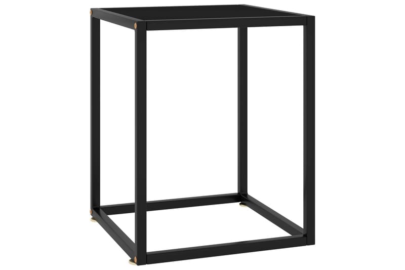 tebord 40x40x50 cm glas sort - Sort - Sofabord