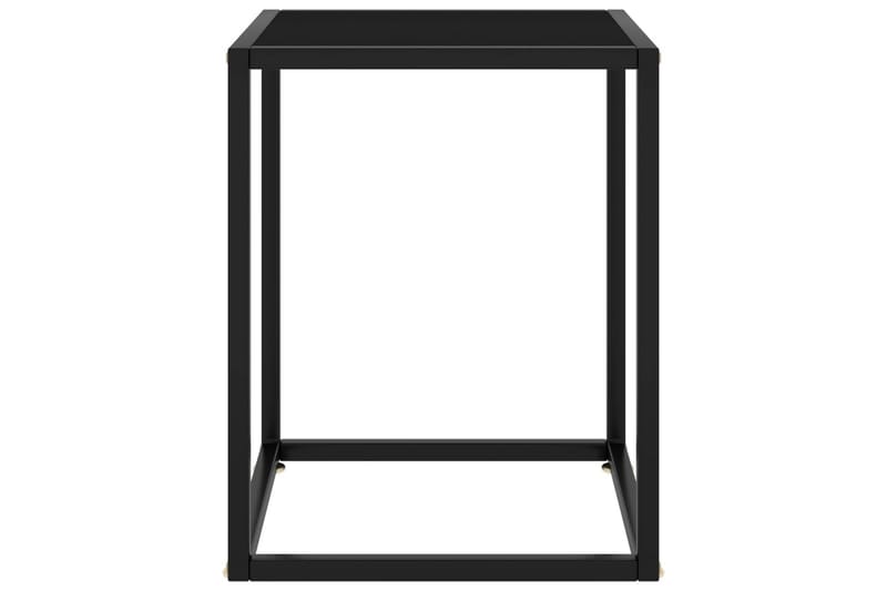 tebord 40x40x50 cm glas sort - Sort - Sofabord