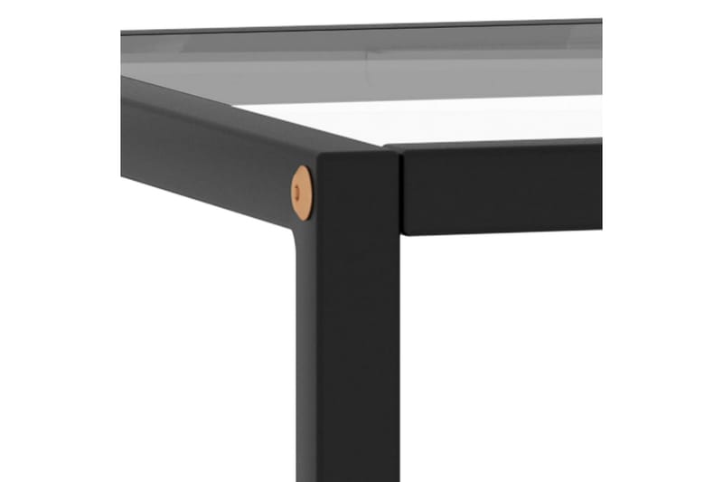 tebord 40x40x50 cm hærdet glas sort - Sort - Møbler - Borde - Sofabord