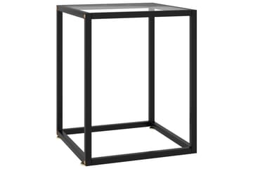 tebord 40x40x50 cm hærdet glas sort - Sort - Møbler - Borde - Sofabord