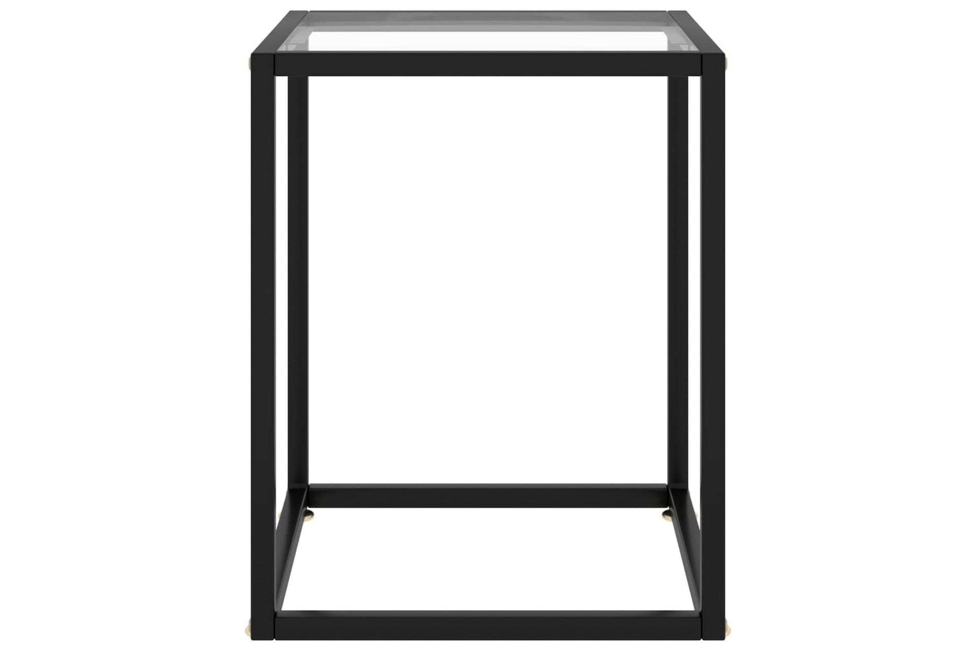 tebord 40x40x50 cm hærdet glas sort - Sort - Møbler - Borde - Sofabord