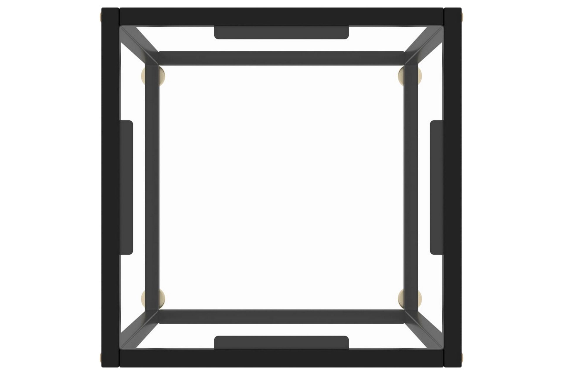 tebord 40x40x50 cm hærdet glas sort - Sort - Møbler - Borde - Sofabord