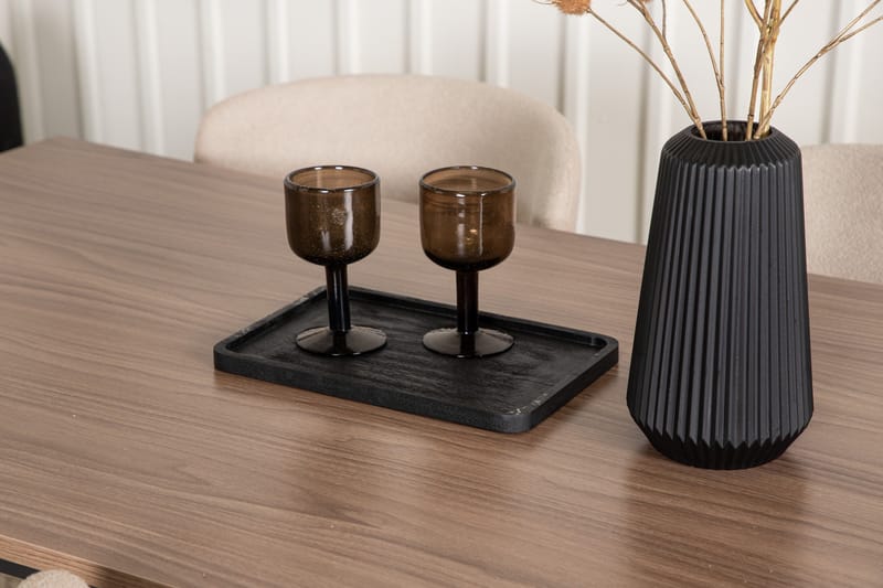 Tempe Spisegruppe 140 cm Rektangulær med 4 Modesto stole - Beige - Møbler - Borde - Spisebordssæt