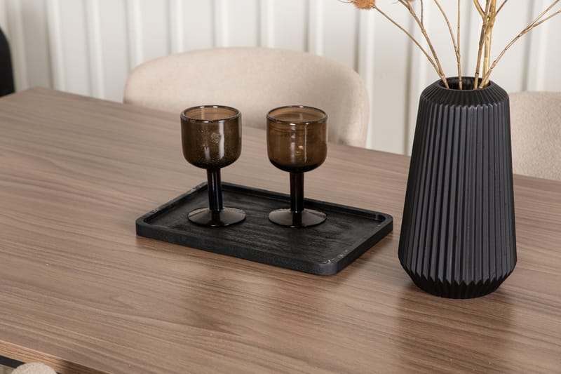 Tempe Spisegruppe 140 cm Rektangulær med 4 Modesto stole - Beige - Møbler - Borde - Spisebordssæt