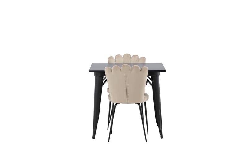 Tempe Spisegruppe 80 cm Rektangulær med 2 Limhamn stole - Beige - Møbler - Borde - Spisebordssæt