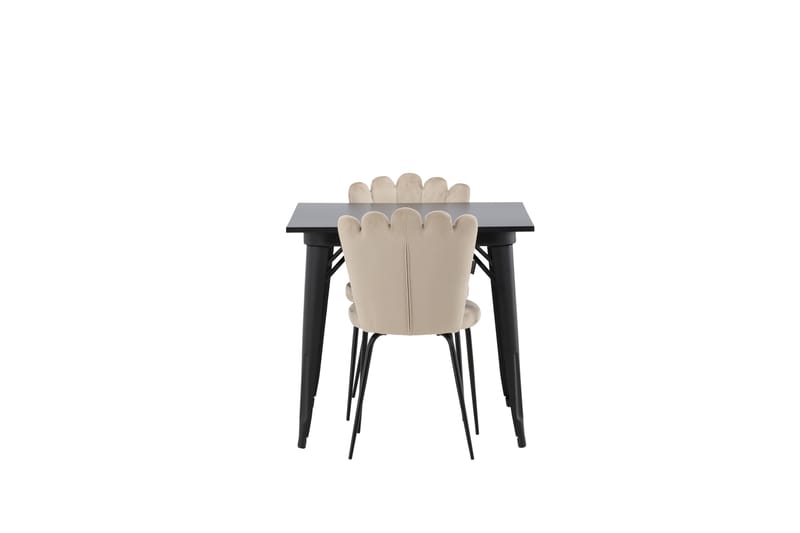 Tempe Spisegruppe 80 cm Rektangulær med 2 Limhamn stole - Beige - Møbler - Borde - Spisebordssæt
