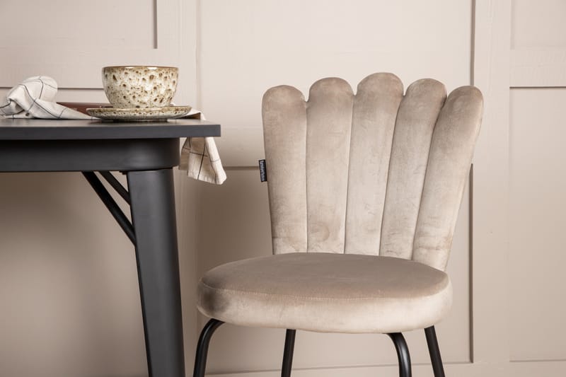 Tempe Spisegruppe 80 cm Rektangulær med 2 Limhamn stole - Beige - Møbler - Borde - Spisebordssæt