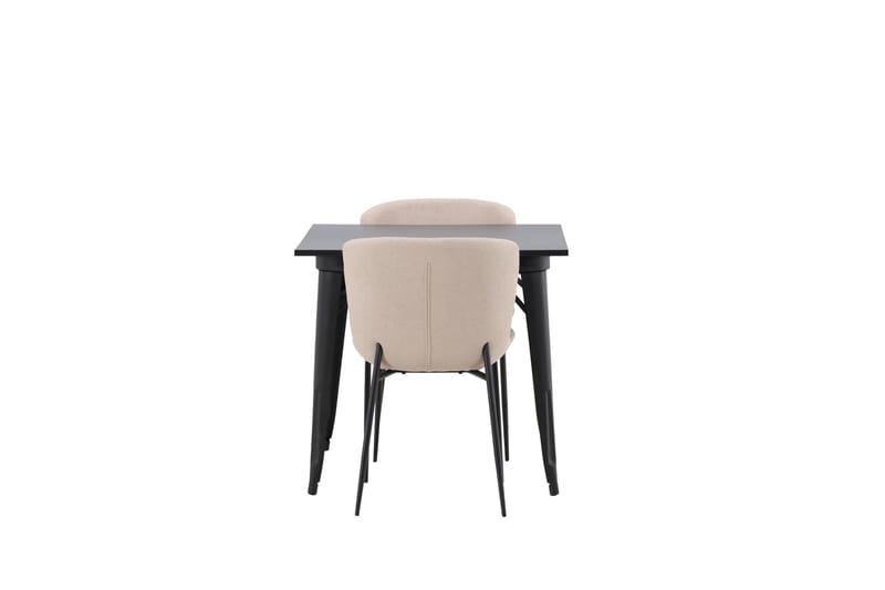 Tempe Spisegruppe 80 cm Rektangulær med 2 Modesto stole - Beige - Møbler - Borde - Spisebordssæt