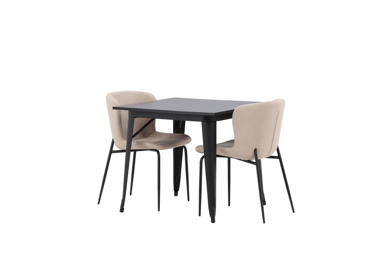 Tempe Spisegruppe 80 cm Rektangulær med 2 Modesto stole - Beige - Møbler - Borde - Spisebordssæt