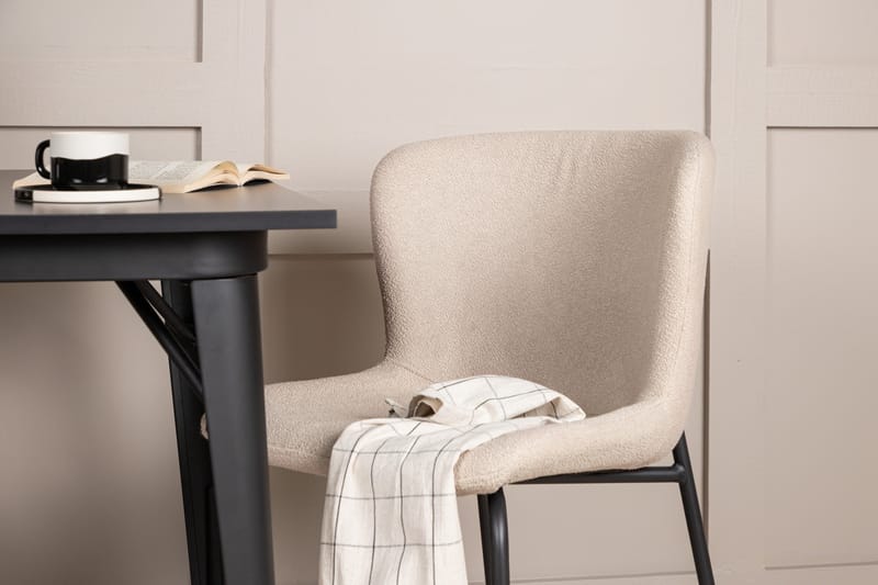 Tempe Spisegruppe 80 cm Rektangulær med 2 Modesto stole - Beige - Møbler - Borde - Spisebordssæt