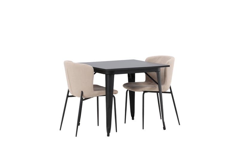Tempe Spisegruppe 80 cm Rektangulær med 2 Modesto stole - Beige - Møbler - Borde - Spisebordssæt