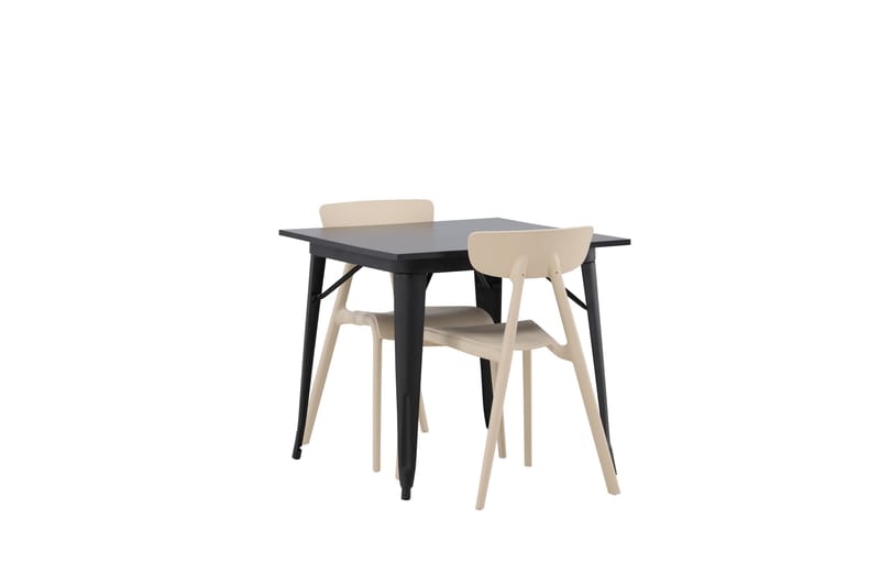 Tempe Spisegruppe 80 cm Rektangulær med 2 Ursholmen stole - Beige - Møbler - Borde - Spisebordssæt