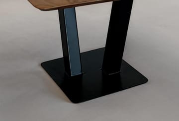Thyris Sofabord 60 cm Kvadratisk - Varm brun og sort - Møbler - Borde - Sofabord