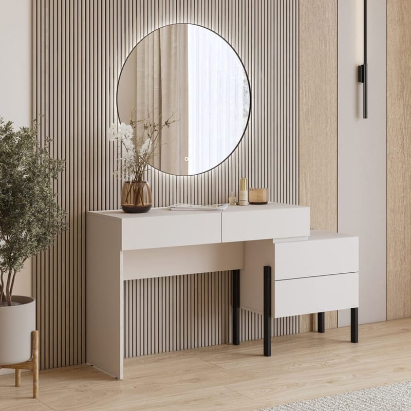 Toiletbord Jukon S med 4 Skuffer - Møbler - Borde - Sminkebord & konsolbord