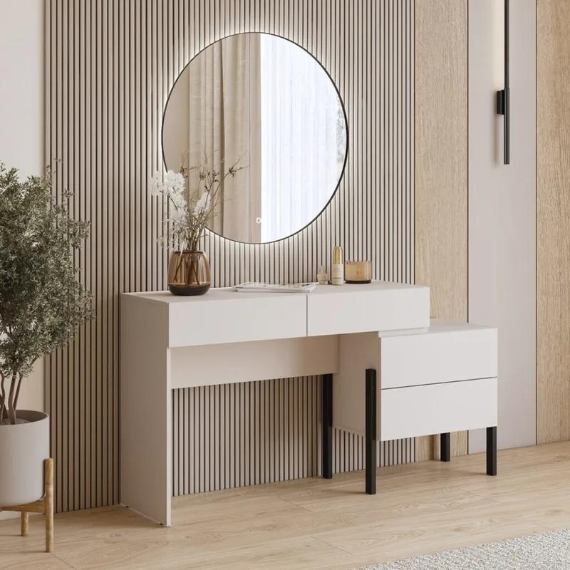 Toiletbord Jukon S med 4 Skuffer - Møbler - Borde - Sminkebord & konsolbord