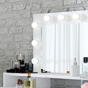 Toiletbord med spejl Diva med 3 Skuffer - Møbler - Borde - Sminkebord & konsolbord