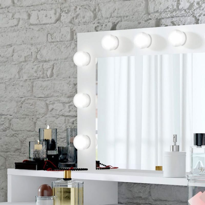 Toiletbord med spejl Diva med 3 Skuffer - Møbler - Borde - Sminkebord & konsolbord