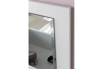 Toiletbord Wohnling Opbevaring til kosmetik hvid med spejlskammel klassisk modern - Møbler - Borde - Sminkebord & konsolbord