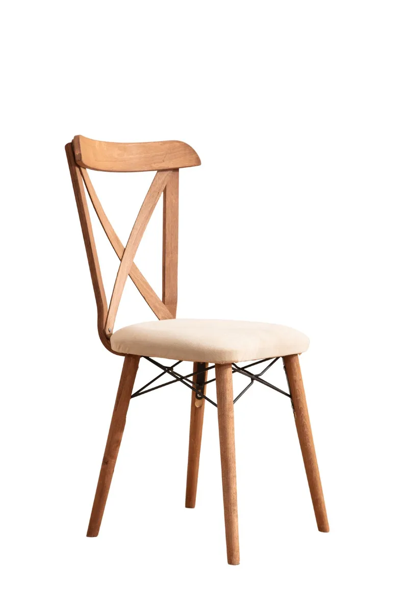 Toolenpas spisegruppe bord 130 cm + 4 stole, Brun