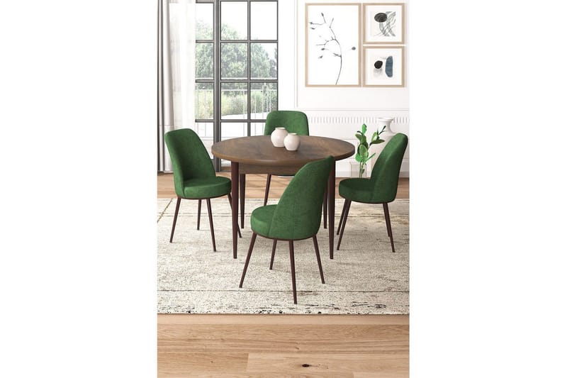 Tor Spisegruppe 4-personers - Brun/Beige - Møbler - Borde - Spisebordssæt