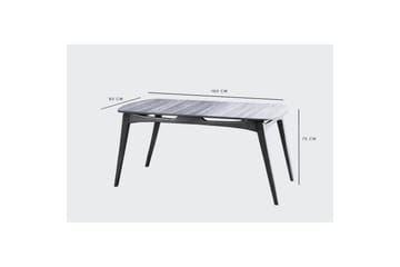 Touch Spisegruppe 160 cm Rektangulær - Natur - Møbler - Borde - Spisebordssæt