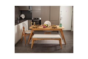 Touch Spisegruppe 160 cm Rektangulær - Natur - Møbler - Borde - Spisebordssæt