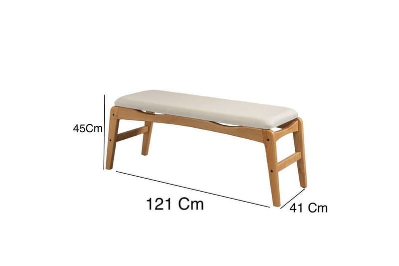 Touch Spisegruppe 160 cm Rektangulær - Natur - Møbler - Borde - Spisebordssæt